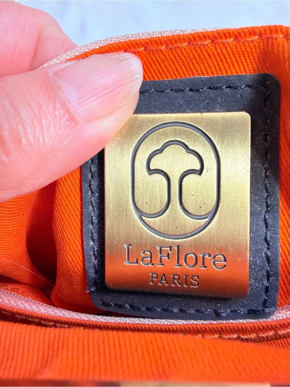 LaFlore Paris Black Cork Frame Clutch / Wallet – Gold Clasp (La Portefeuille)